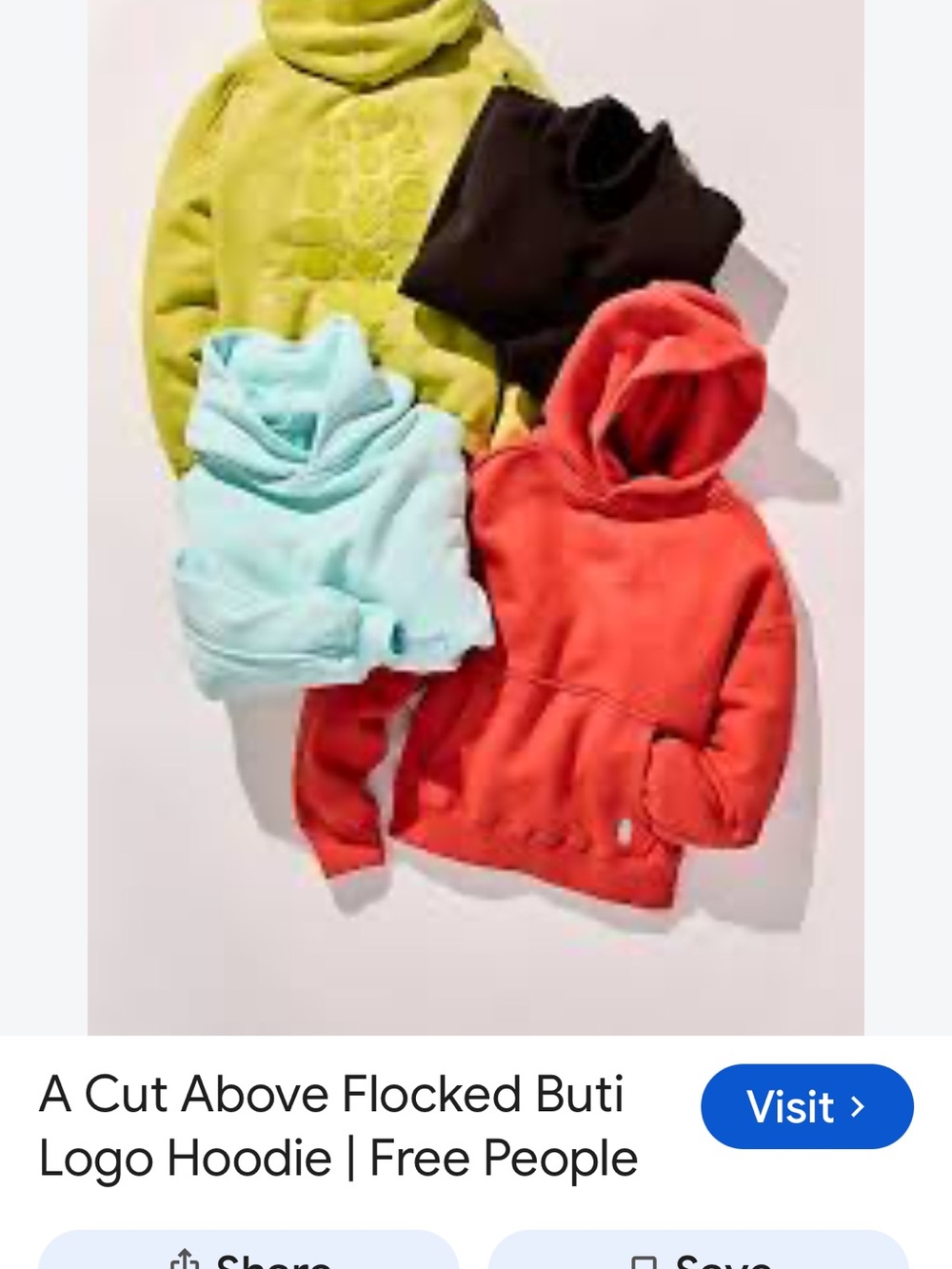Free People Movement A CUT ABOVE FLOCKED BUTI LOGO HOODIE IN RALLY RED